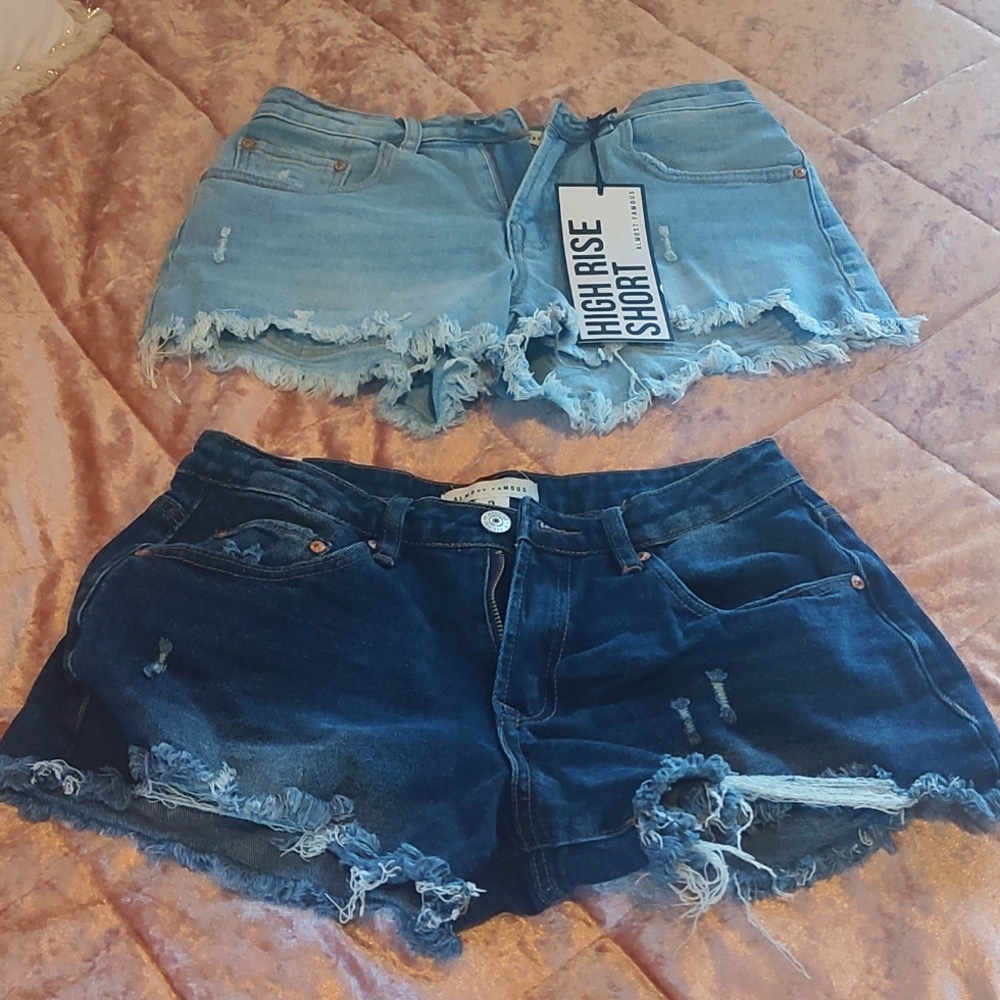 High Rise cut off shorts
